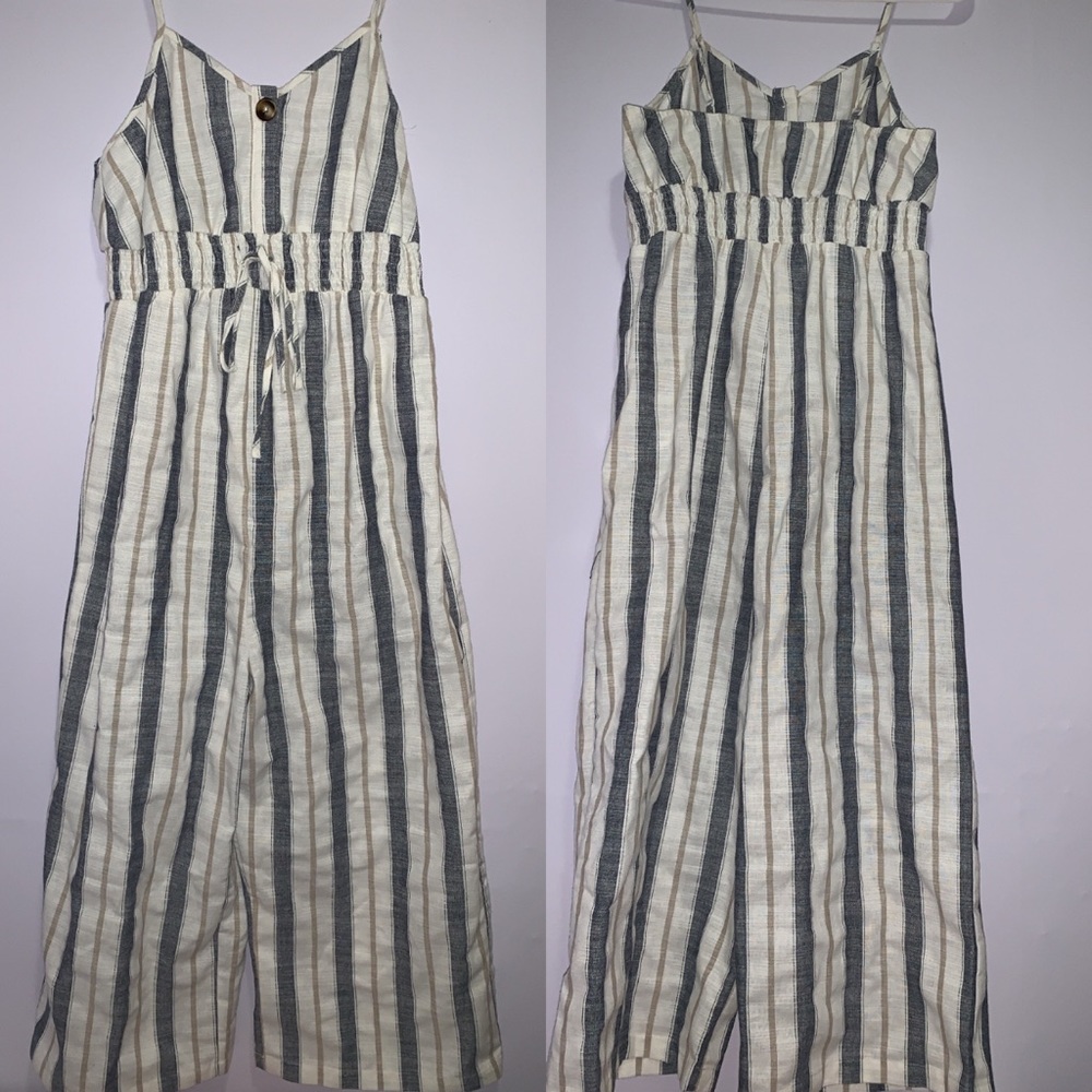 Maternity Stripped Jumpsuit